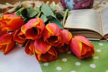 Tulips on the table