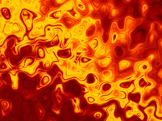 Lava Magma Texture Abstract Red, Orange and Yellow Fire Flames Background