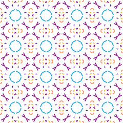 Ancient Geometric pattern in repeat. Fabric print. Seamless background, mosaic ornament, ethnic style. 