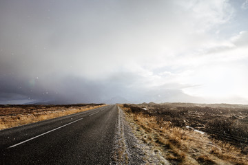 Fantastic landscape of the south Iceland. Autumn