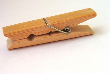 Wooden clothespin