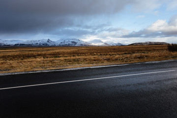 Fototapeta premium Fantastic landscape of the south Iceland. Autumn.