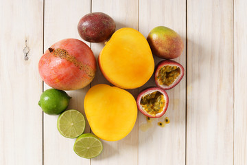 tropical fruit.