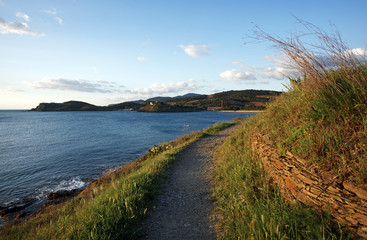 Port-Vendres coastal path in the  Vermeil coast