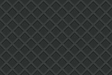 Seamless pattern of black waffle. The texture of the waffle. Sweet food