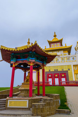 Obraz premium Buddhist temple Golden Abode of Buddha Shakyamuni in Elista, Republic of Kalmykia, Russia