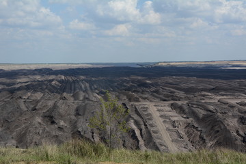 Blick in den Tagebau