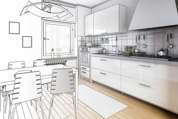 Kompakte Kücheneinrichtung (Projekt)