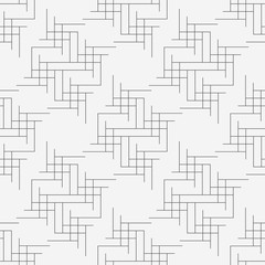 seamless geometric line grid vector cubes pattern
