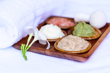 Spa set isolated on white background. Beauty and fashion concept.