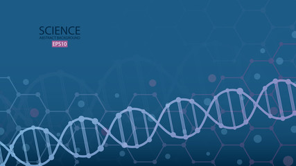 Abstract science background, science concept, vector illustration