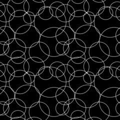 Fototapeta premium Kreismuster auf schwarzem Hintergrund