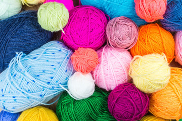 knitting needles with a ball