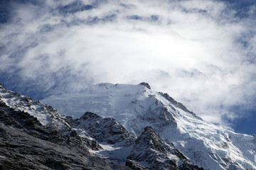 Fototapeta na wymiar Langtang Lirung Gipfel