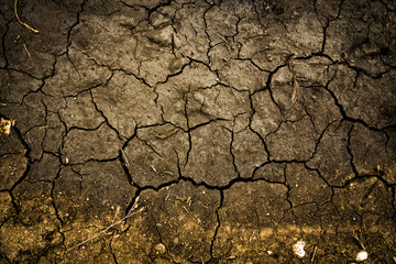 Cracked soil ground. Cracked soil texture or background. Natural abstraction. Ground background....