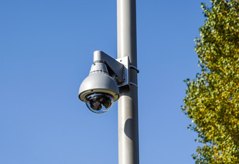 Security CCTV camera in office building