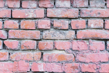 Fototapeta premium red brick wall texture grunge background with vignetted corners, may use to interior design.