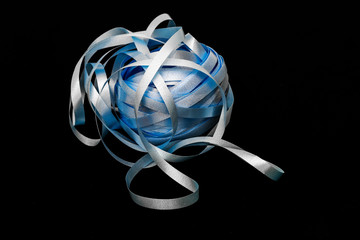 Blaues Geschenkband