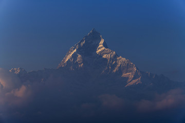 Machchapuchhre peak (6993m) from Sarangkot View Point in Phokara, Nepal