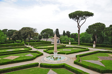 Roma, i giardini di Villa Medici