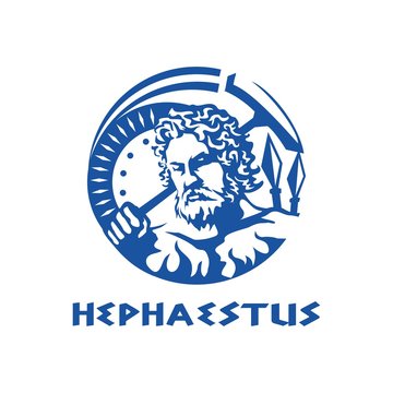 greek god hephaestus illustration