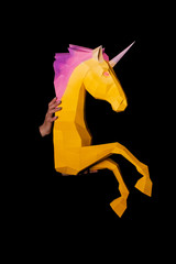 Unicorn - a mythical being symbolizing integrity © dmytrobandak