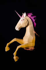 Unicorn - a mythical being symbolizing integrity © dmytrobandak