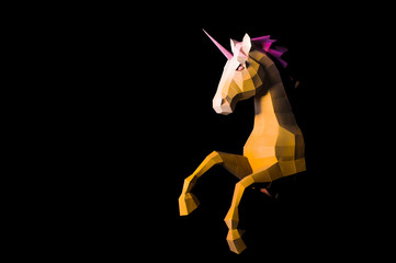 Unicorn - a mythical being symbolizing integrity © dmytrobandak