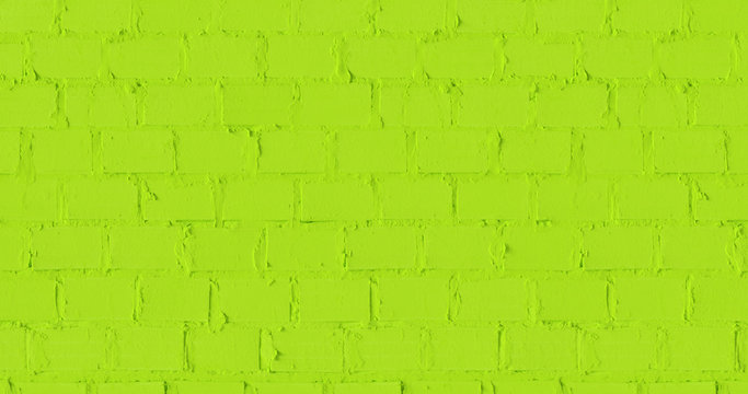 Green Brick Textured Background