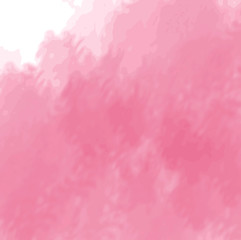 pink watercolor cloudscape background pattern, vector illustration