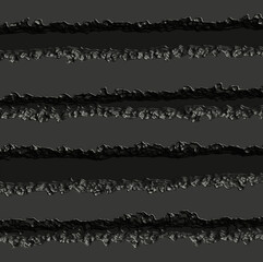 Obraz premium black and grey 3d horizontal rippled stripes background pattern, vector illustration