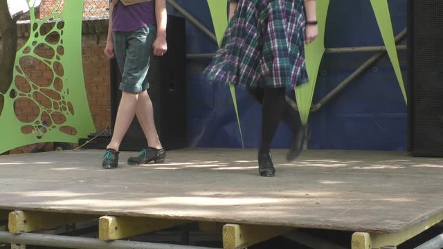 Performance of Irish dances