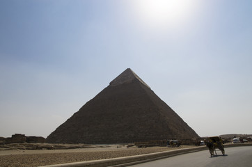 Pyramid of Khafre against the sky