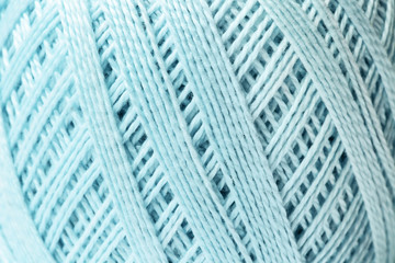 Color thread clew, closeup