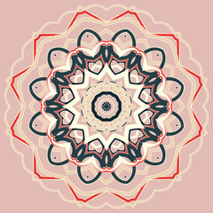 Arabic Colorful Mandala. Ethnic tribal ornaments