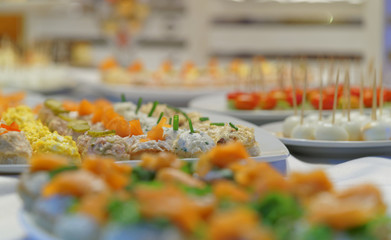 Banquet prepared for the end of the year celebratio