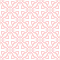 Vector sunburst seamless pattern. Abstract pink seamless pattern on white background