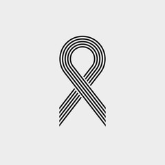Ribbon aids symbol