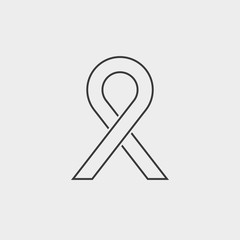 Ribbon aids symbol