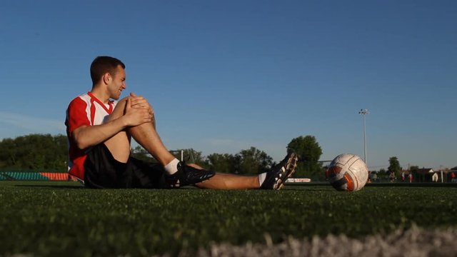 Footballer had injuries to his foot and leg