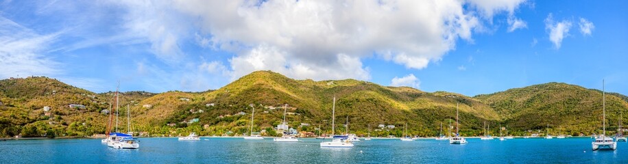 Fototapeta na wymiar Harbor in British Virgin Islands