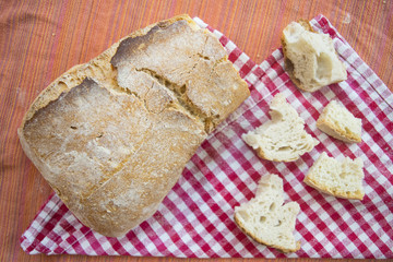 Naklejka premium homemade french bread