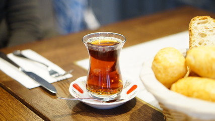 turkish tea on the table