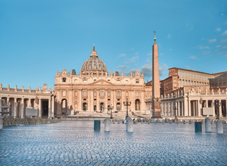 Obraz premium Rzym, Bazylika Świętego Piotra w Watykanie