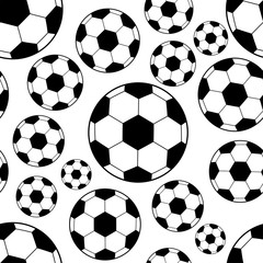 Soccer ball pattern. Can be used for textile, website background, book cover, packaging.