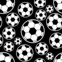 Soccer ball pattern. Can be used for textile, website background, book cover, packaging.