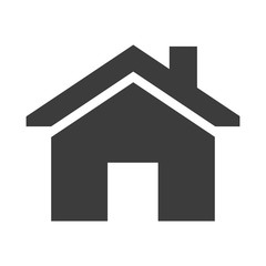 Home icon on white background.