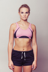 sporty fit fitness woman