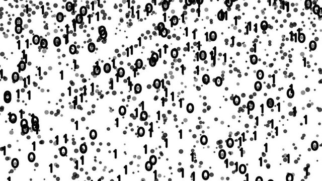 Binary codes background. Digital data flow.