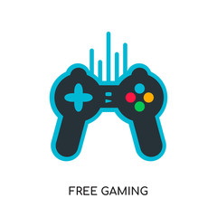 free gaming logo maker isolated on white background
